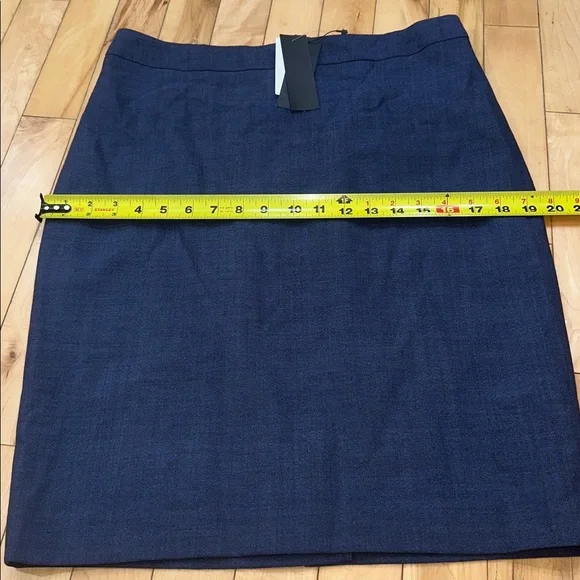 BNWT Banana Republic Dark Blue Wool Pencil Skirt - Picture 6 of 7